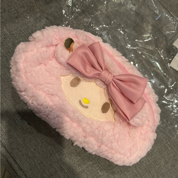 My Melody pink Backpack and makeup toiletry or pencil case bag NEW - Picture 2 of 4